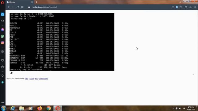 How To Run DOS (Disk Operating System) In A Browser смотреть онлайн
