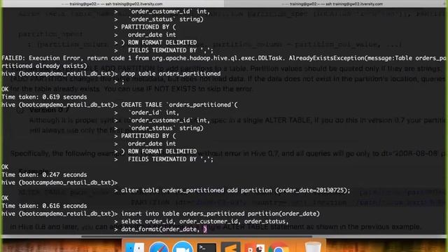 Hive DDL and DML - Inserting Data into Partitioned Table смотреть онлайн