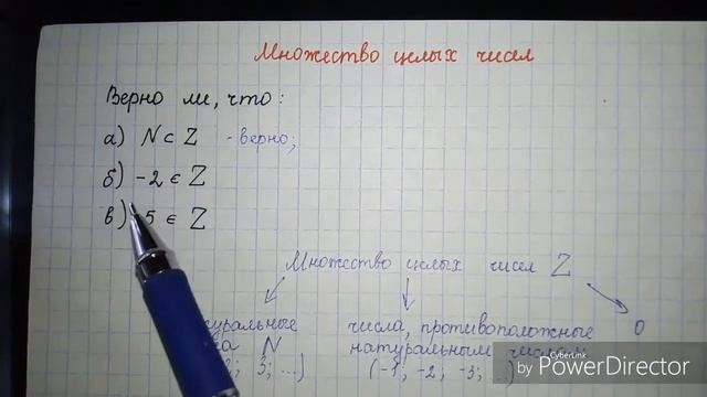 Множество целых чисел Z смотреть онлайн