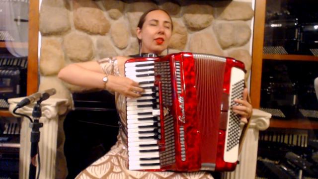 6303 - Red Scandalli Custom Piano Accordion LMMM 41 120 $2499 смотреть онлайн