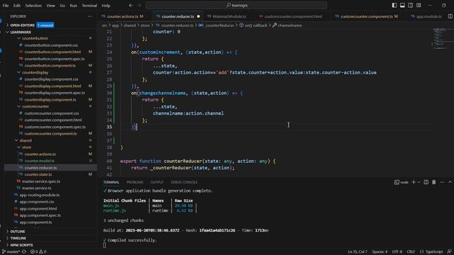 Angular NGRX code refactoring & display observable data using ASYNC pipe | Angular 16- NGRX Tutoria смотреть онлайн