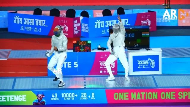 SSCB Win Fencing Men's Sabre Team Gold - National Games Goa 2023 смотреть онлайн