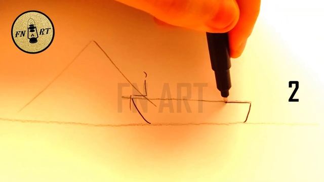 How to draw a fisherman in a boat easy easy step by step смотреть онлайн