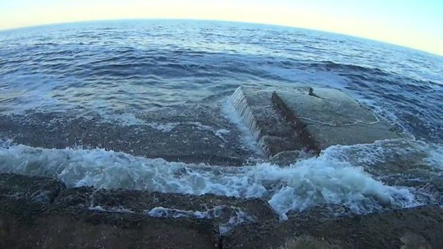 Slow Motion. Odessa. Black Sea. Sony Action Cam.
