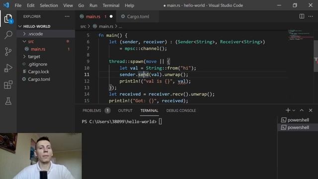 Channels. Передача данных между потоками. Язык Rust смотреть онлайн