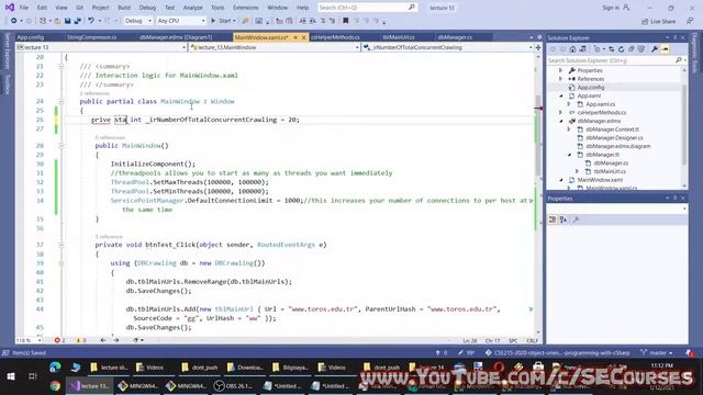 C# Expert OOP - Lecture 14: Multithreaded Robust Web Crawler Programming With Entity Framework - P. смотреть онлайн