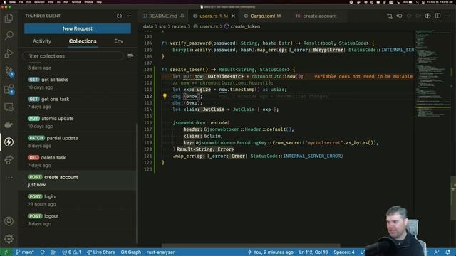 Stream archive: Recording Axum tutorials (2022-11-25) смотреть онлайн