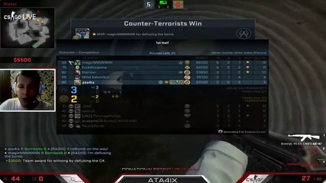 CSGO 4х часовой стрим! Глобал, Катаю ММ. смотреть онлайн