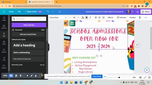 Create Stunning School Admission Posters with Canva | Easy Step-by-Step Tutorial смотреть онлайн