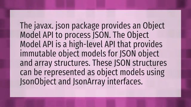 What is javax JSON? смотреть онлайн
