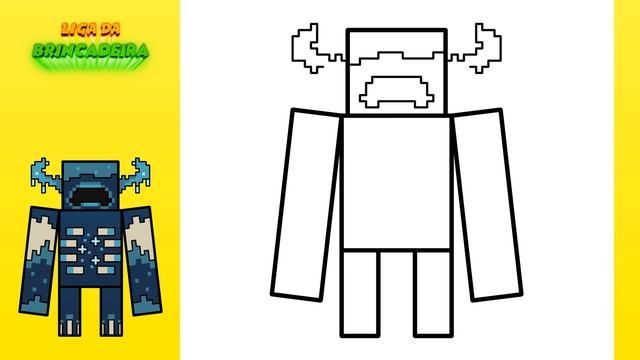 Como DESENHAR o WARDEN MINECRAFT - Como DIBUJAR a WARDEN MINECRAFT - How to DRAW WARDEN MINECRAFT смотреть онлайн