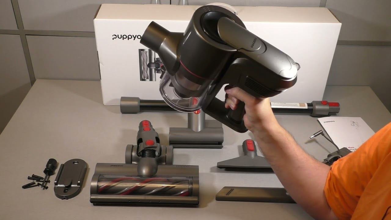 PUPPYOO T11 Mate - беспроводной вертикальный пылесос с мультициклоном смотреть онлайн