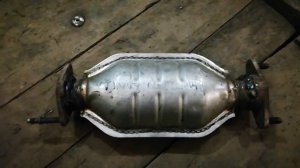 Замена катализатора на пламягаситель на Киа Спектра!!!