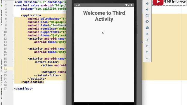 How to Remove ActionBar from Single, Multiple or All Android Activities | Android Studio Tutorials смотреть онлайн