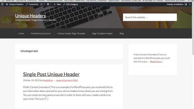 Different Header Images in WordPress смотреть онлайн