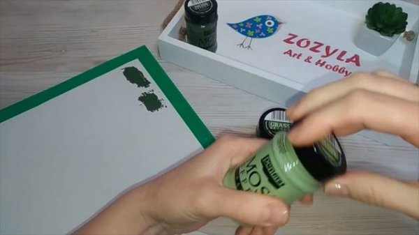 Обзор паст с эффектом мха и травы. Moss effect.Grass effect.Velvet powder.(engl & rus sub)