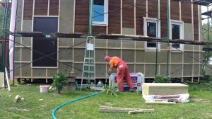 Утепление Деревянного Дома из Бруса. Как правильно утеплить Фасад Деревянного дома  в100мм