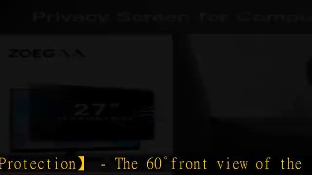 ZOEGAA 27 inch Privacy Screen for Monitor, Removable 16:9 Aspect Ratio Widescreen Monitor Screen Pr смотреть онлайн