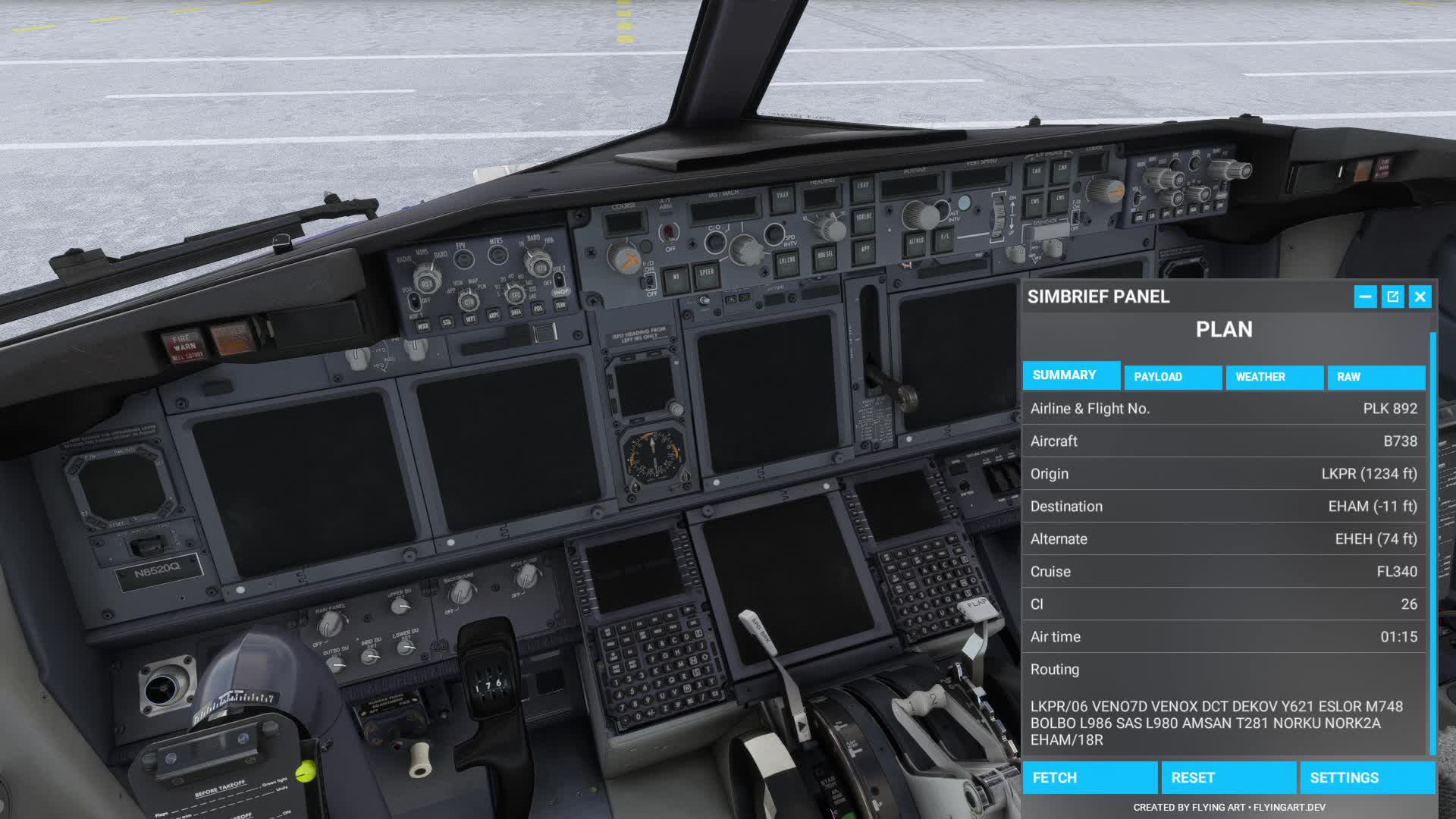Полет на Боинге 737-800 из Праги в Амстердам  #microsoftflightsimulator #flightsimulator2020