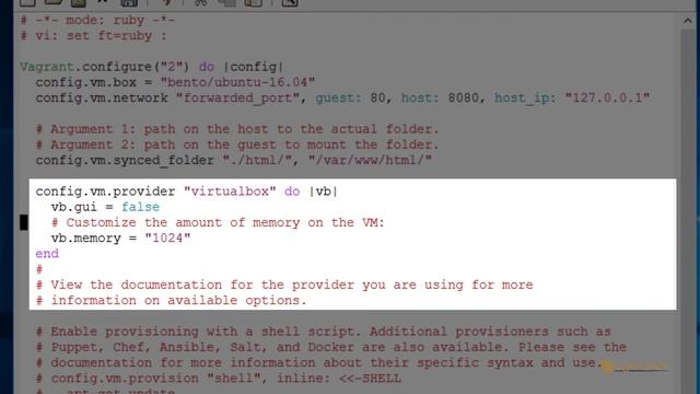 Vagrant - 5 - Exploring the Vagrantfile смотреть онлайн