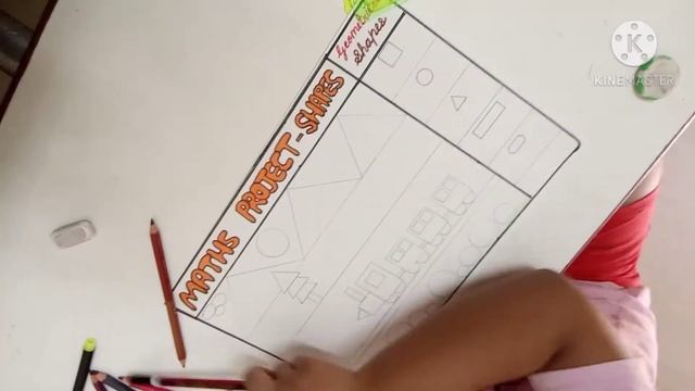 Maths Project! Project Of Geometrical Shapes! 2nd Std!