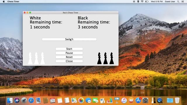 Chess Timer App Demo (Python) смотреть онлайн