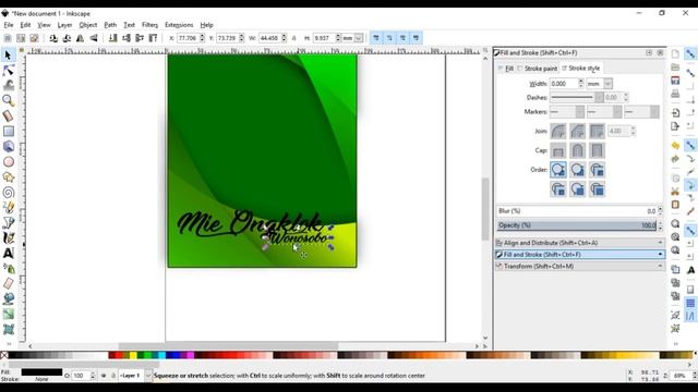 Inkscape Tutorial _ Food Restaurant Banner Design in Inkscape смотреть онлайн