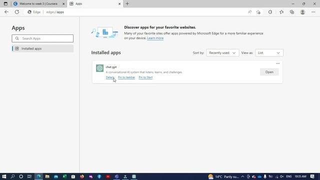 Remove Chat GPT App From PC | How To Delete Chat GPT App | Remove Chat GPT Web Shortcut
