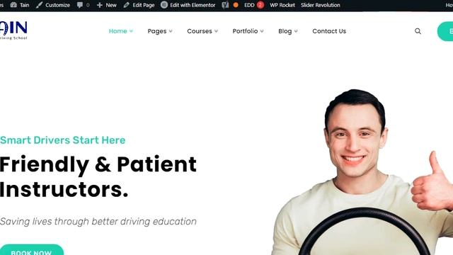 Best Driving School WordPress Theme 2023 смотреть онлайн