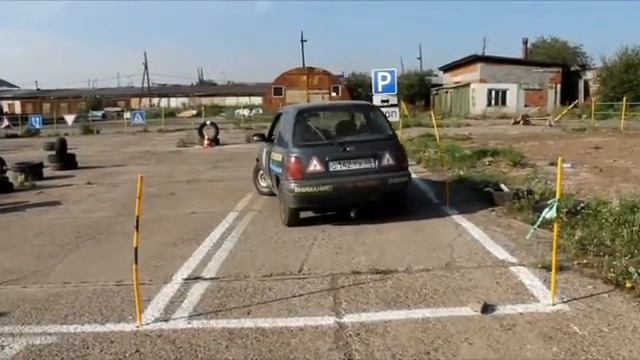 Параллельная парковка задним ходом без остановки. смотреть онлайн