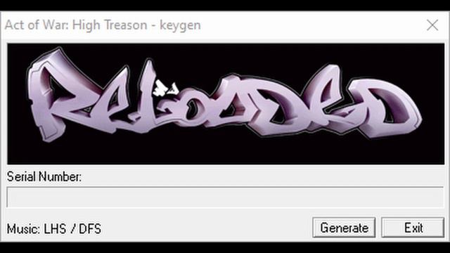 Keygen music: Act of War; High Treason by Reloaded смотреть онлайн