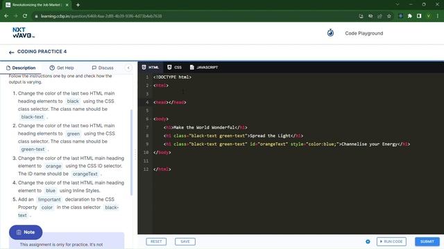 Specificity Practice-2 | Coding Practice 4 | HTML, CSS, Bootstrap | NxtWave | ccbp 4.o смотреть онлайн