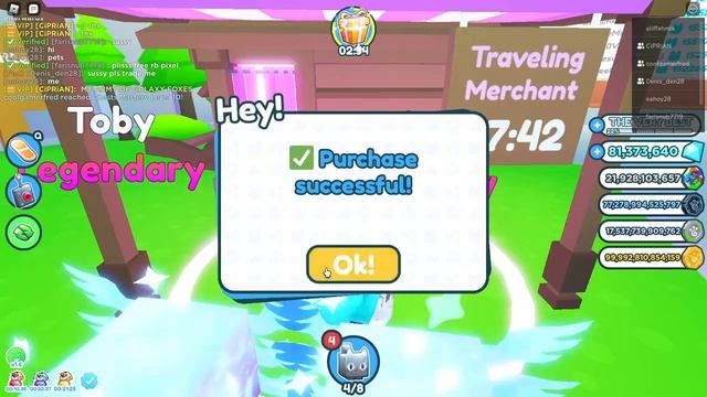 Traveling Merchant With RB Astral Axolotl for 6M only | Pet Simulator X! смотреть онлайн