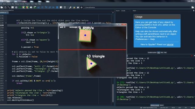 opencv detect and track shapes (objects ) смотреть онлайн