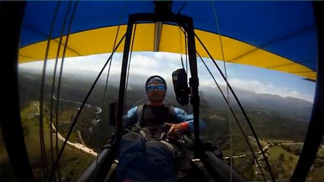 Rigid Wing Hang Gliding - My First Flight In The Millenium Hang Glider