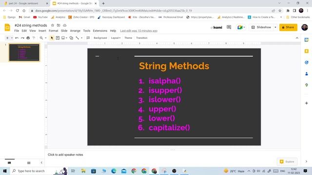 #24 Understanding isalpha islower isupper upper lower capitalize methods in Python смотреть онлайн