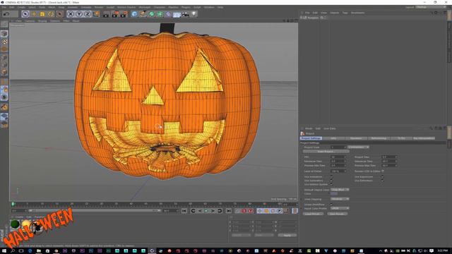 FREE Pumpkin models OBJ Model смотреть онлайн