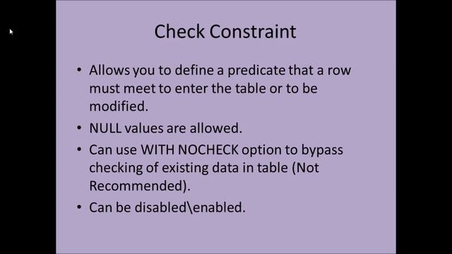 Defining Data Integrity in SQL Server смотреть онлайн