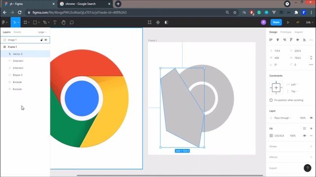 Gue buat logo chrome kw di Figma смотреть онлайн