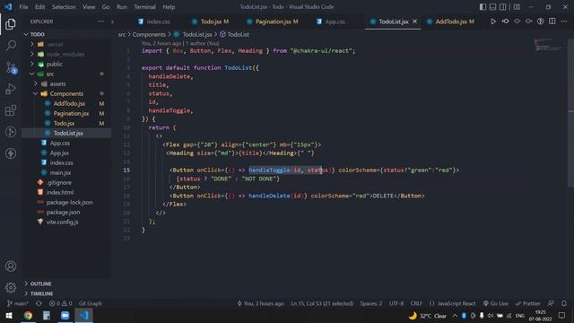 Todo CRUD application using json server , axios and Chakra UI смотреть онлайн