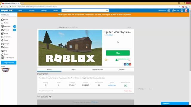 Spider-Man Physics - ROBLOX Scripting [CODE IN DESC] [OUTDATED] смотреть онлайн