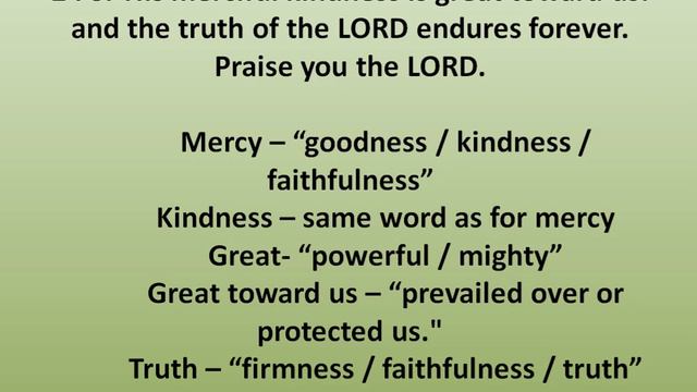 PSALM 117 - EVERYBODY PRAISE THE LORD смотреть онлайн
