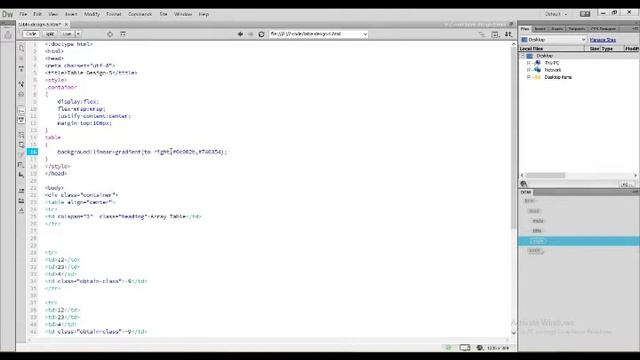 how to create array table using html and css/Z-code смотреть онлайн