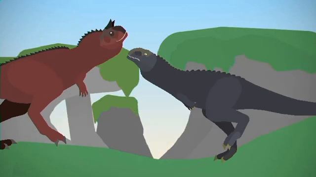 Carnotaurus vs Rugops (Stick Nodes) смотреть онлайн