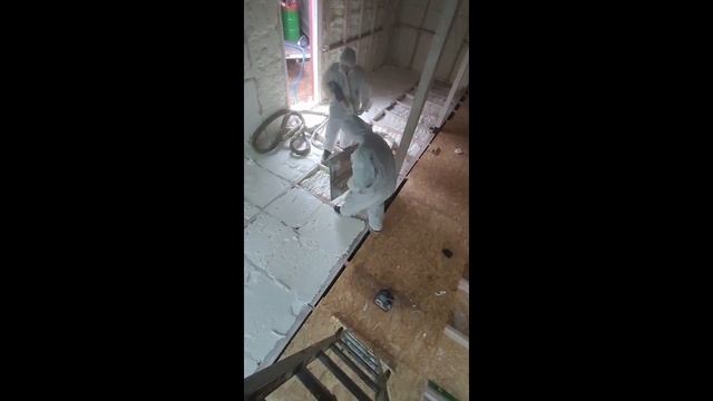 Утепление барнхауса. Открытая ячейка H2foam (HBS)