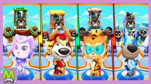 Говорящий Том Погоня Героев.Редкие Костюмы Супергероев против Босса-Енота.Прохождение Игры