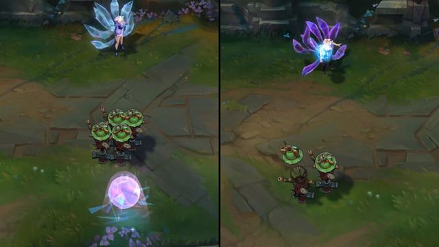 KDA ALL OUT Ahri Vs KDA Ahri Skin Comparison Spotlight