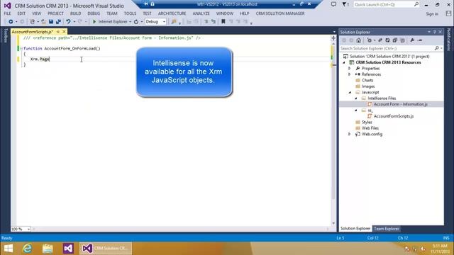 JavaScript Intellisense for Dynamics CRM смотреть онлайн