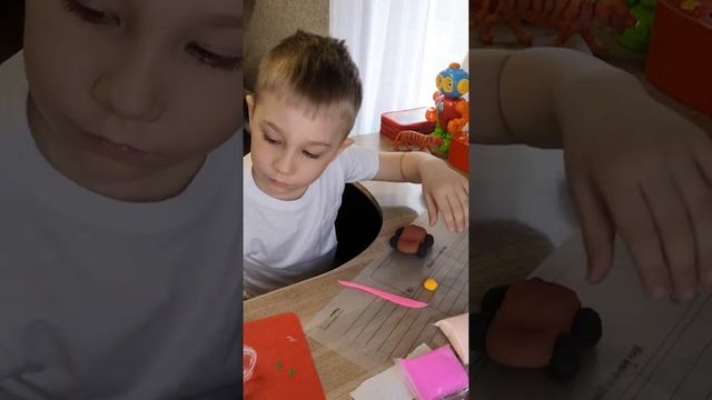 Лепим машину из воздушного пластилина смотреть онлайн