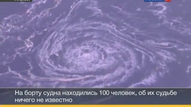 В Японии судно затянуло в гигантский водоворот смотреть онлайн